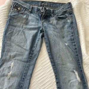 vintage low waisted flair jeans
